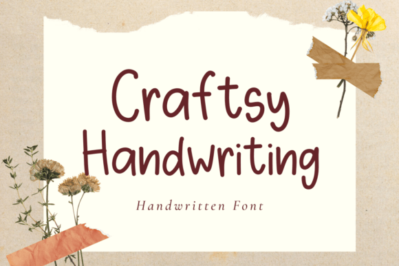 Craftsy: A Handwritten Font for Playful Design Projects