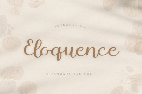 Eloquence: The Handwritten Script Font Elevating Modern Design