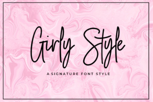Exploring Girly Style: A Modern Typography Asset