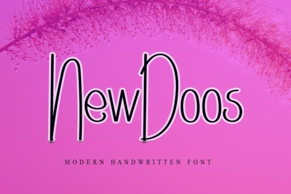 Newdoos: A Handwritten Font for Modern Design