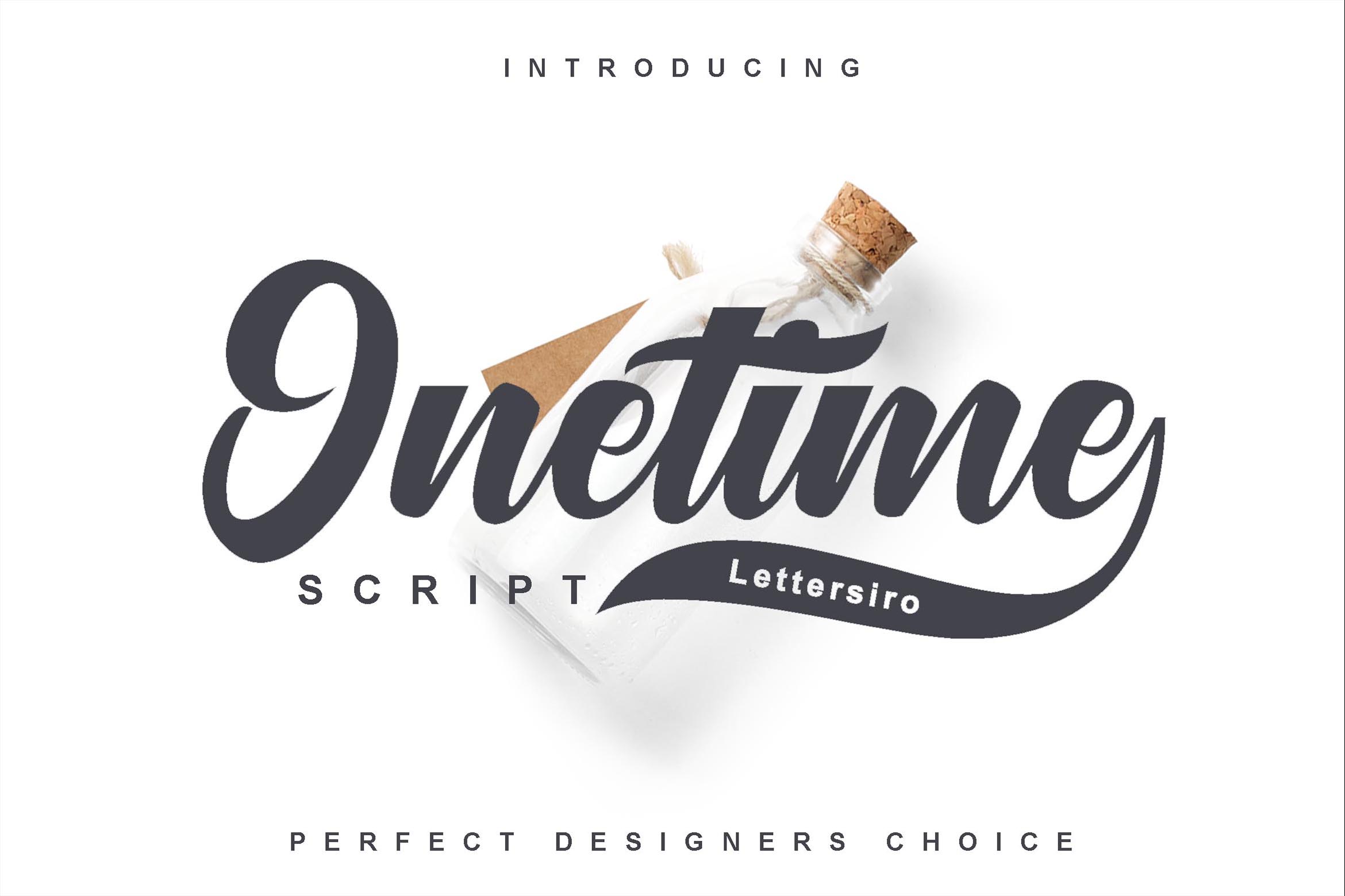 Onetime: The Handwritten Script Font for Timeless Design