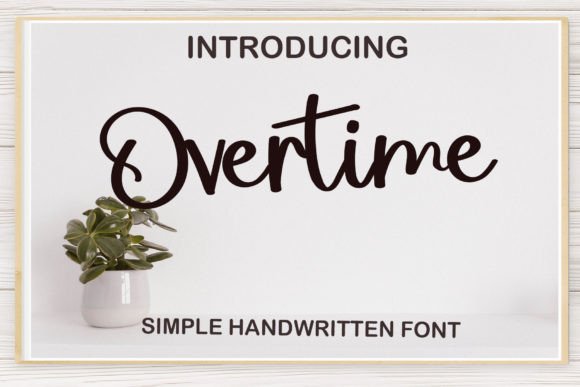 Overtime Font: A Designer's Secret for Elegant Branding