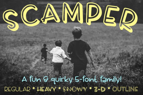Scamper: A Versatile Handwritten Font for Year-Round Design