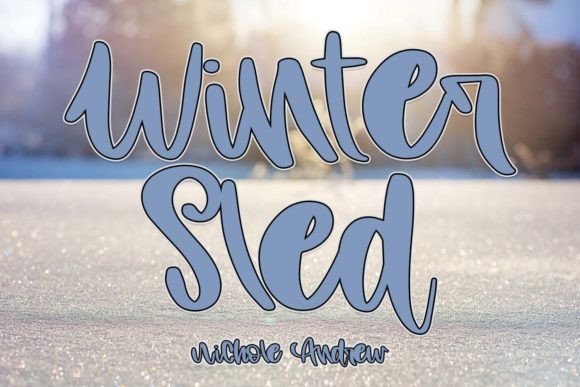 Winter Sled: Crafting Unique Visual Stories with Handwritten Charm